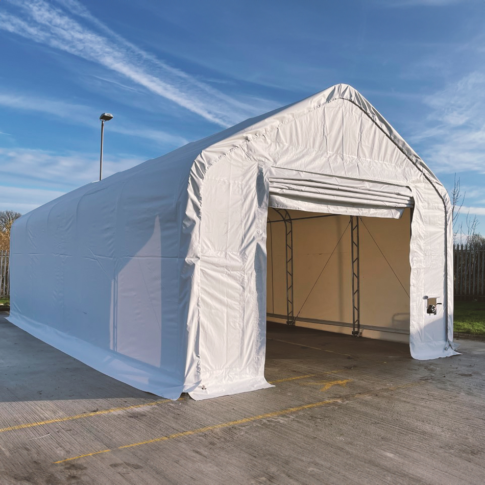 6m Széles Dupla Vasazatú Raktársátor/ Ponyva csarnok