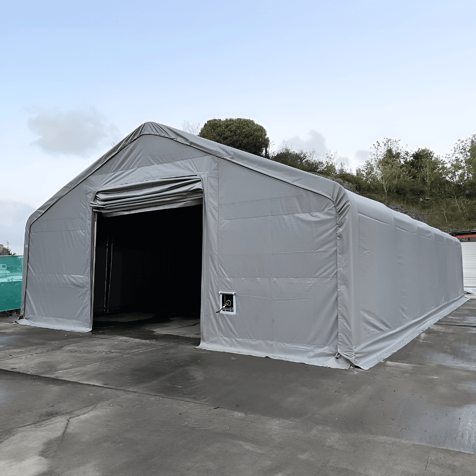 10m Széles Dupla Vasazatú Raktársátor/ Ponyva csarnok
