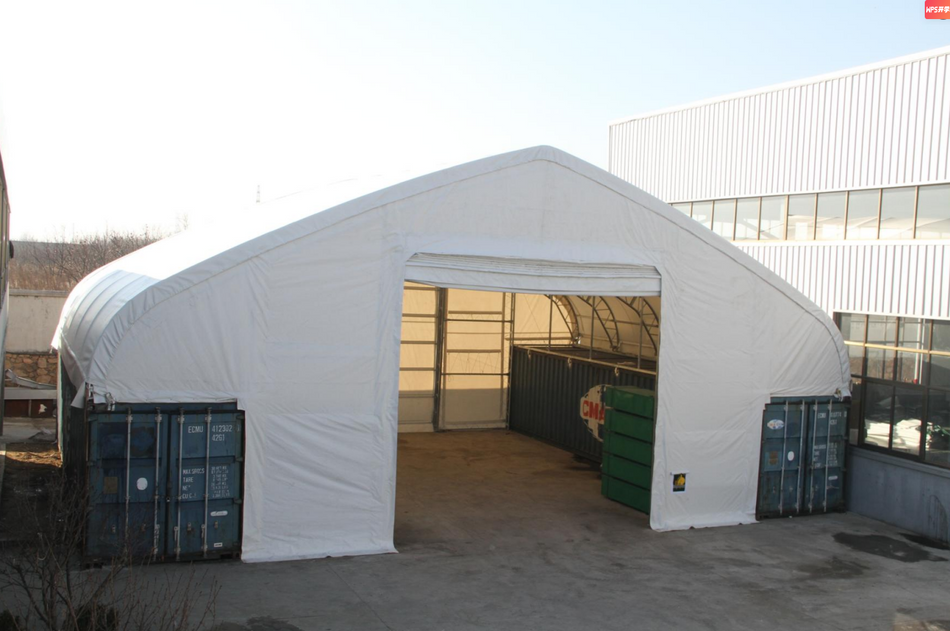 15x12m Duplavas Konténer Sátor 40 Lábas Konténerhez